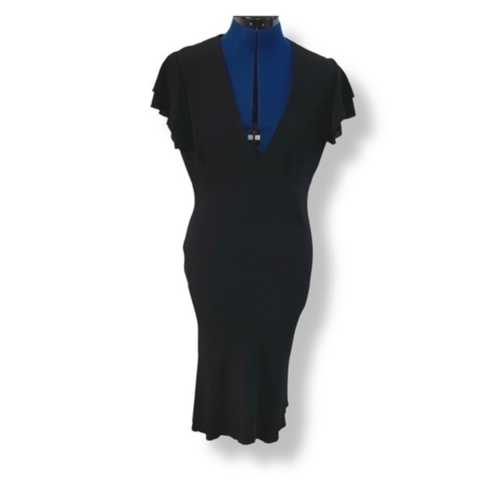 Moda International - Black Midi Dress - Size 10